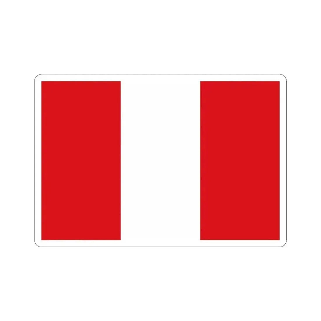 Flag of Mons (Belgium) STICKER Vinyl Kiss-Cut Decal 3 Inch White - The Sticker Space