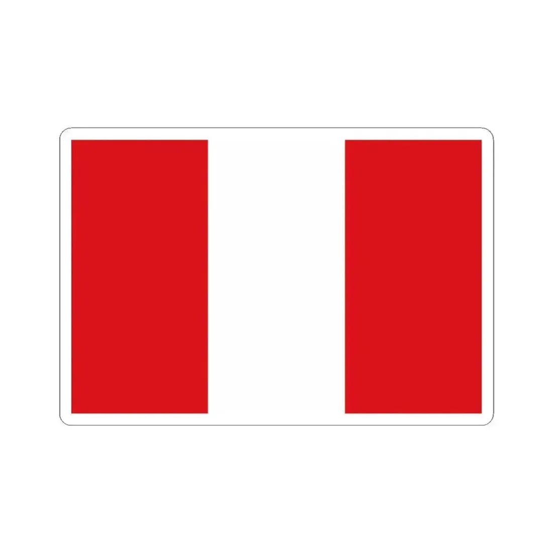 Flag of Mons (Belgium) STICKER Vinyl Kiss-Cut Decal 4 Inch White - The Sticker Space