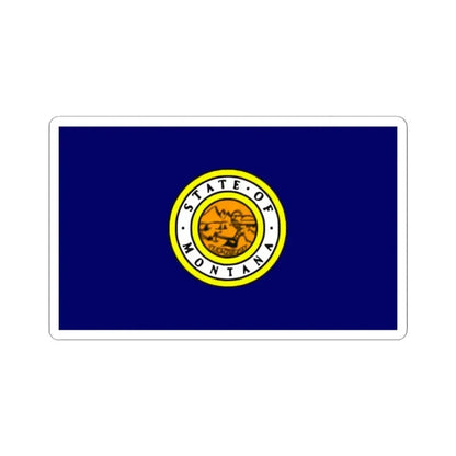 Flag of Montana 1943 (United States) STICKER Vinyl Kiss-Cut Decal 2 Inch White - The Sticker Space