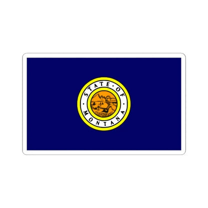 Flag of Montana 1943 (United States) STICKER Vinyl Kiss-Cut Decal 6 Inch White - The Sticker Space