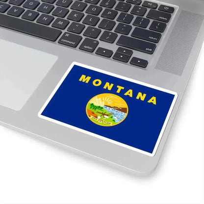 Flag of Montana (United States) STICKER Vinyl Kiss-Cut Decal - The Sticker Space