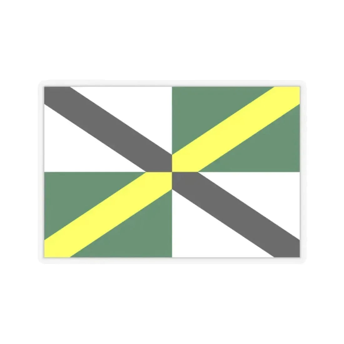 Flag of Monterey, California - STICKER Vinyl Kiss-Cut Decal 2 Inch Transparent - The Sticker Space