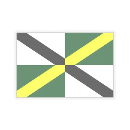 Flag of Monterey, California - STICKER Vinyl Kiss-Cut Decal 3 Inch Transparent - The Sticker Space