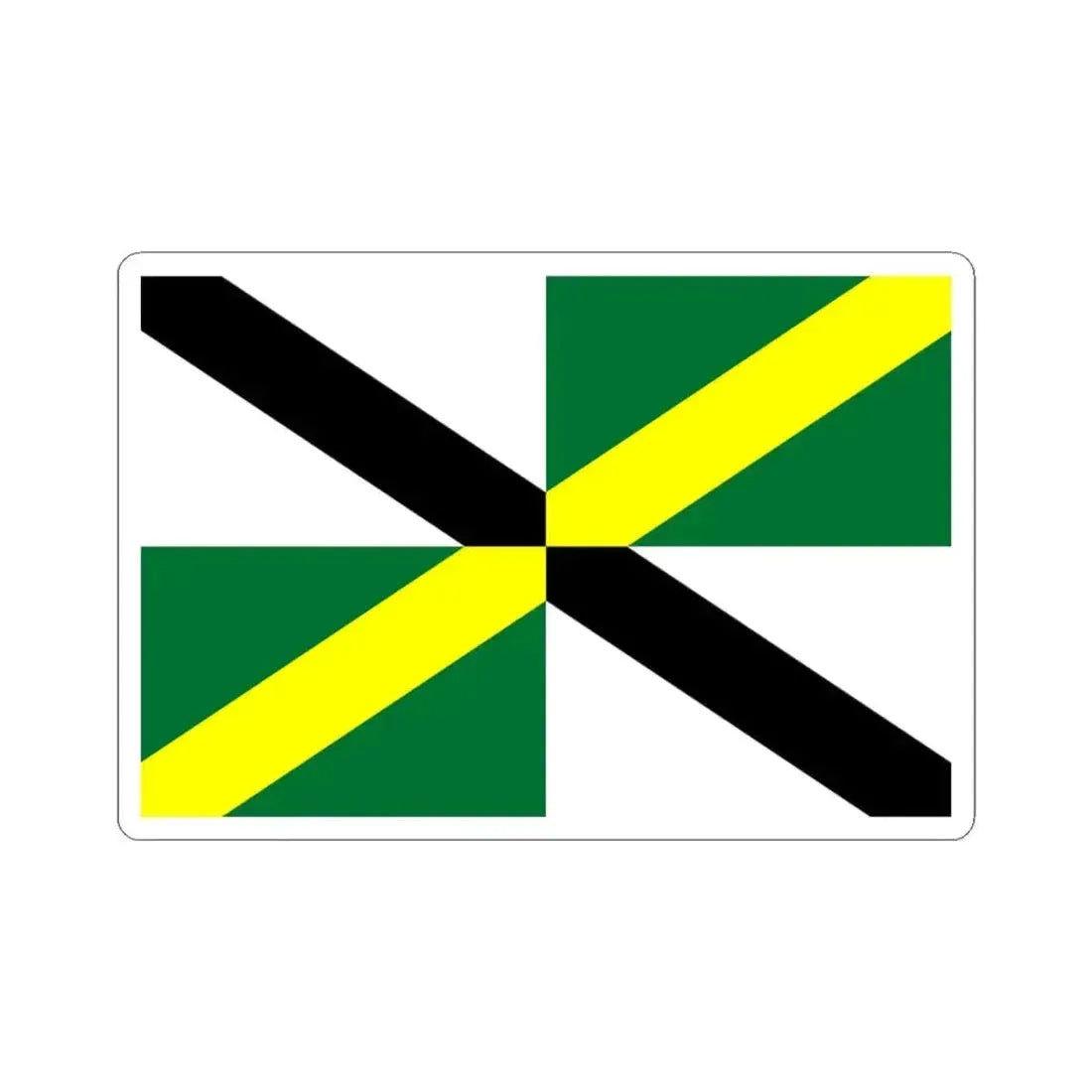 Flag of Monterey, California - STICKER Vinyl Kiss-Cut Decal 3 Inch White - The Sticker Space