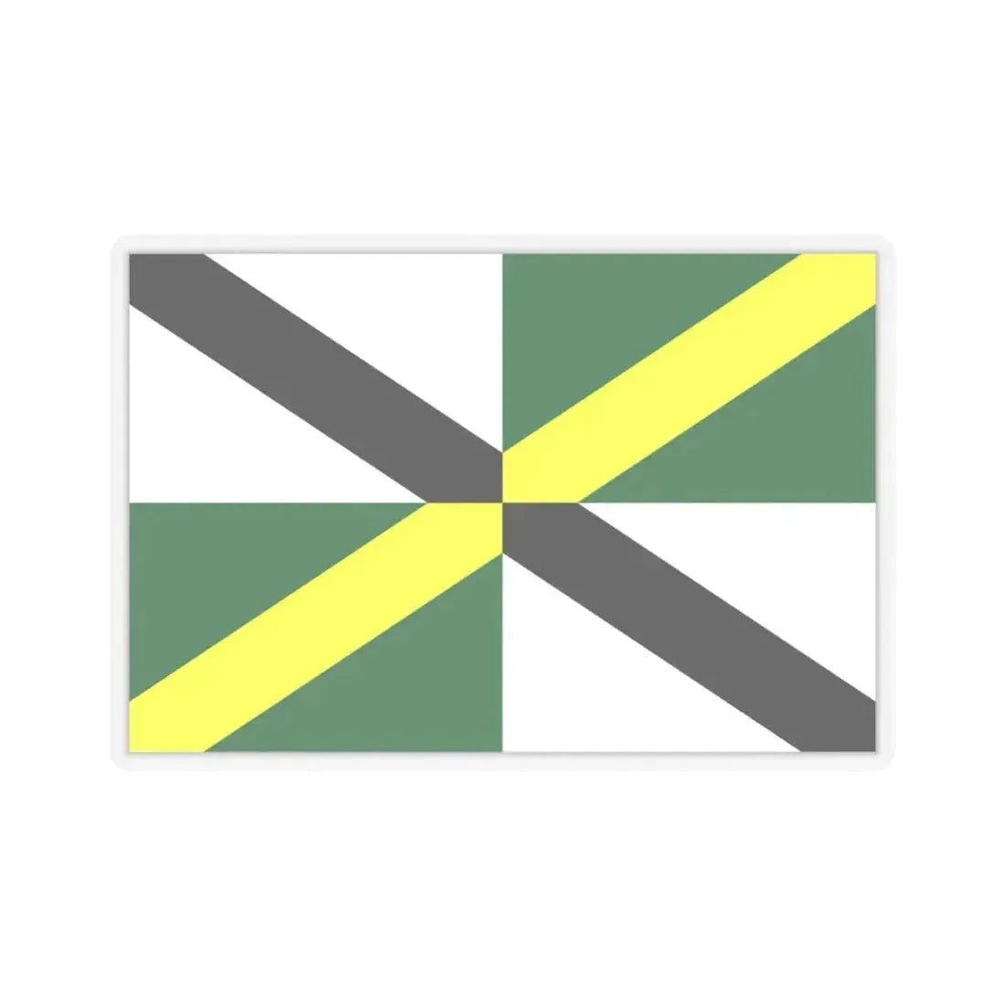 Flag of Monterey, California - STICKER Vinyl Kiss-Cut Decal 4 Inch Transparent - The Sticker Space