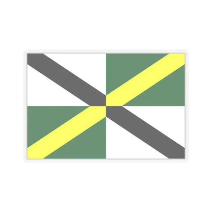 Flag of Monterey, California - STICKER Vinyl Kiss-Cut Decal 4 Inch Transparent - The Sticker Space