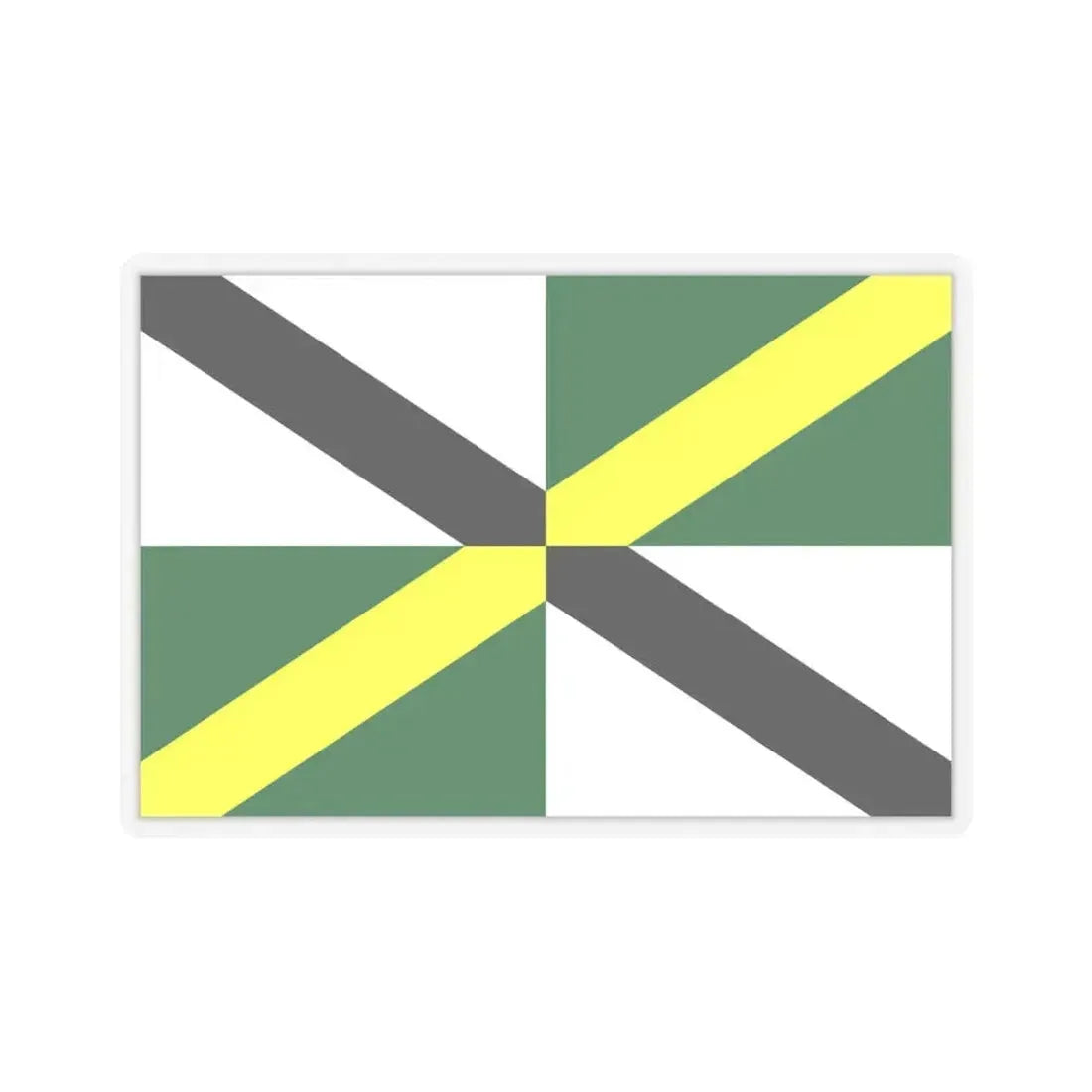 Flag of Monterey, California - STICKER Vinyl Kiss-Cut Decal 6 Inch Transparent - The Sticker Space