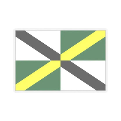 Flag of Monterey, California - STICKER Vinyl Kiss-Cut Decal 6 Inch Transparent - The Sticker Space