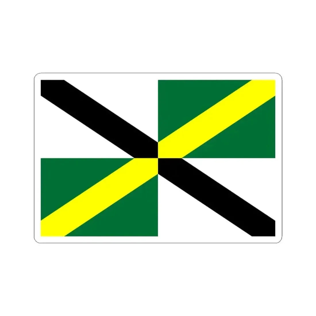 Flag of Monterey California (United States) STICKER Vinyl Kiss-Cut Decal 3 Inch White - The Sticker Space