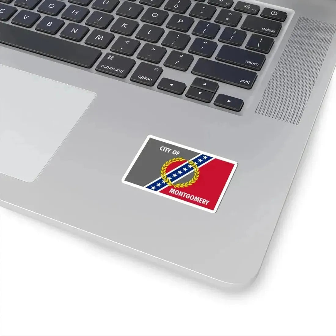 Flag of Montgomery Alabama (United States) STICKER Vinyl Kiss-Cut Decal - The Sticker Space