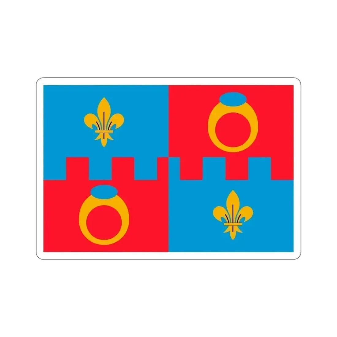 Flag of Montgomery County Maryland STICKER Vinyl Die-Cut Decal 6 Inch - The Sticker Space