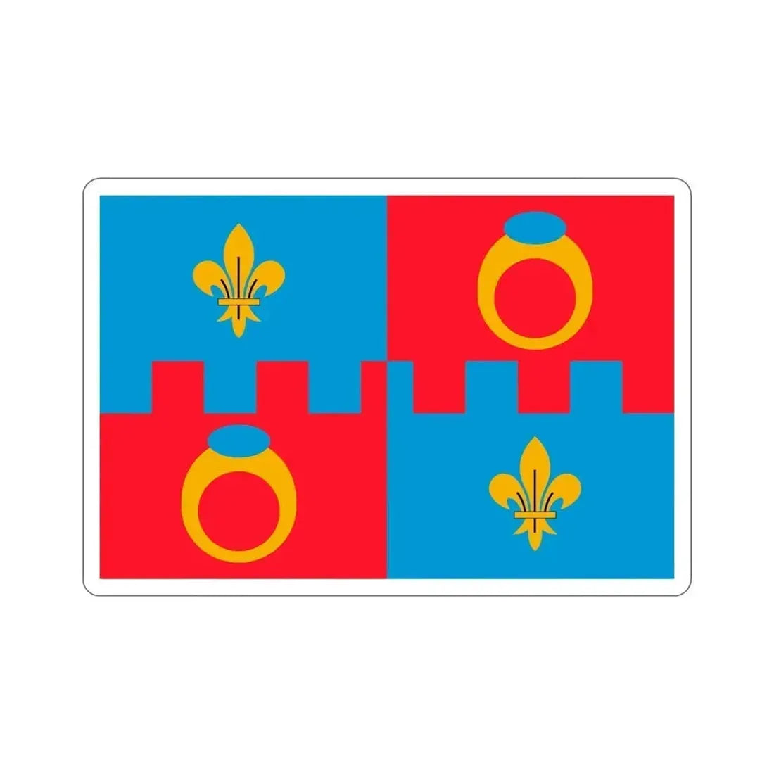 Flag of Montgomery County Maryland STICKER Vinyl Die-Cut Decal - The Sticker Space