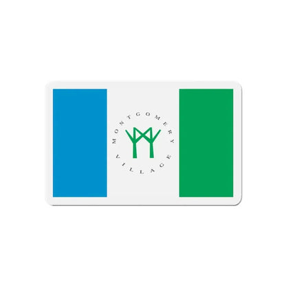 Flag of Montgomery Village Maryland - Refrigerator Magnet 6 Inch - The Sticker Space