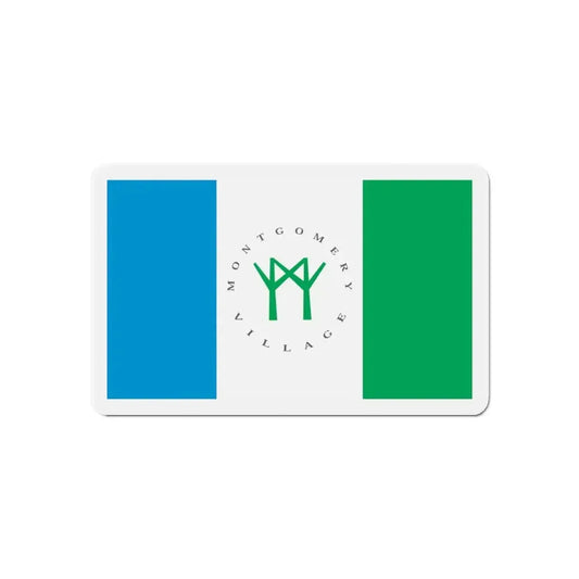 Flag of Montgomery Village Maryland - Refrigerator Magnet 6 Inch - The Sticker Space