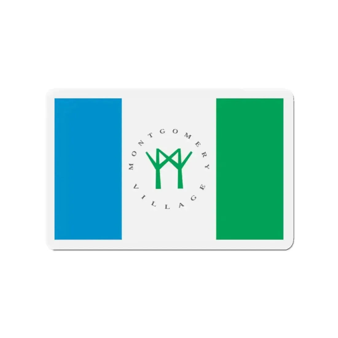 Flag of Montgomery Village Maryland - Refrigerator Magnet - The Sticker Space