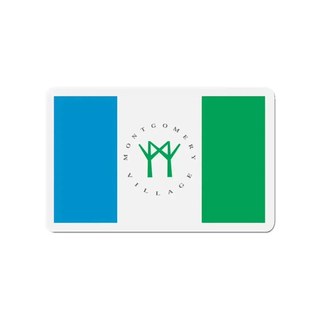 Flag of Montgomery Village Maryland - Refrigerator Magnet - The Sticker Space