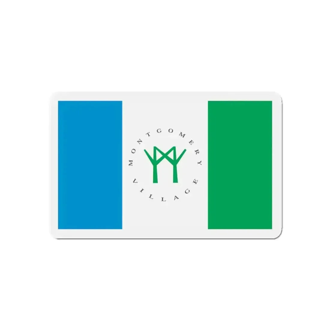 Flag of Montgomery Village Maryland - Refrigerator Magnet - The Sticker Space
