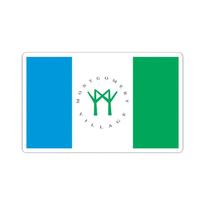 Flag of Montgomery Village Maryland (United States) STICKER Vinyl Kiss-Cut Decal 2 Inch White - The Sticker Space
