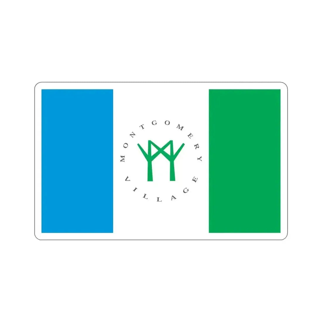 Flag of Montgomery Village Maryland USA STICKER Vinyl Die-Cut Decal - The Sticker Space