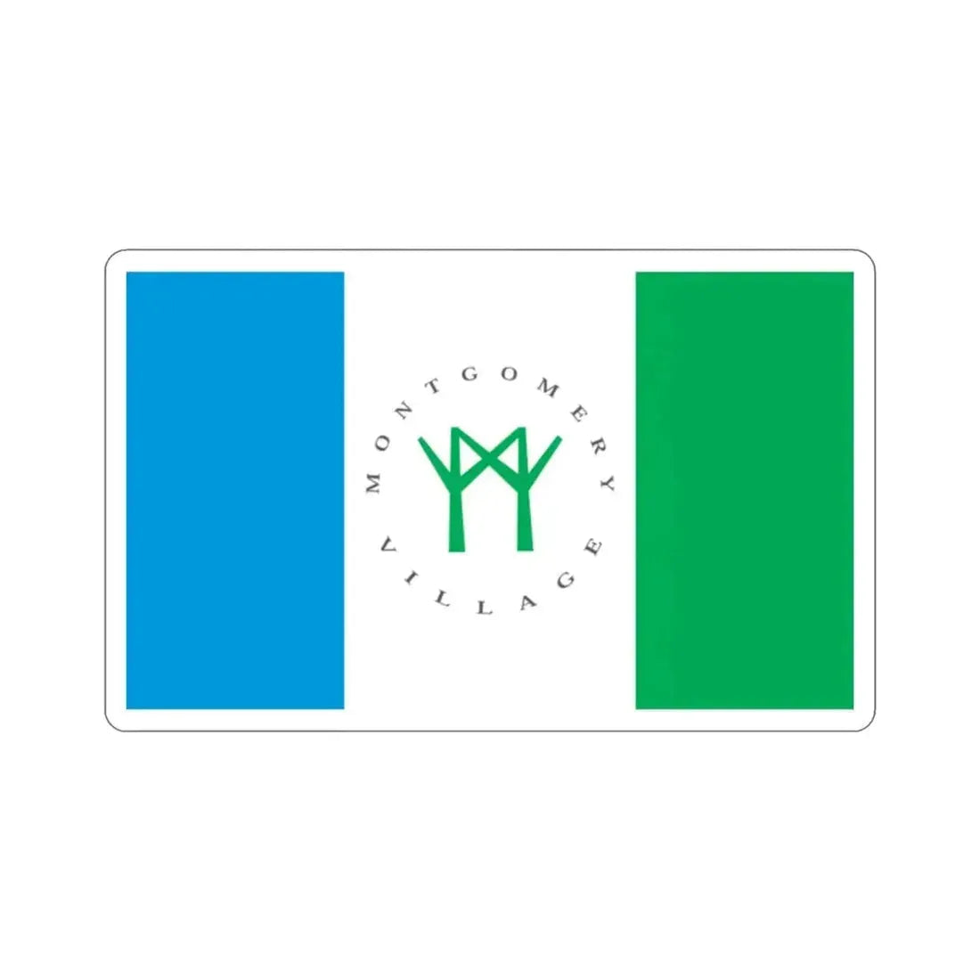 Flag of Montgomery Village Maryland USA STICKER Vinyl Die-Cut Decal - The Sticker Space