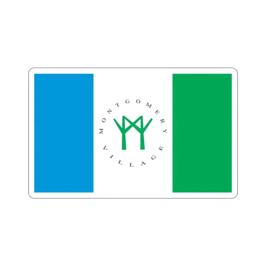 Flag of Montgomery Village Maryland USA STICKER Vinyl Die-Cut Decal - The Sticker Space