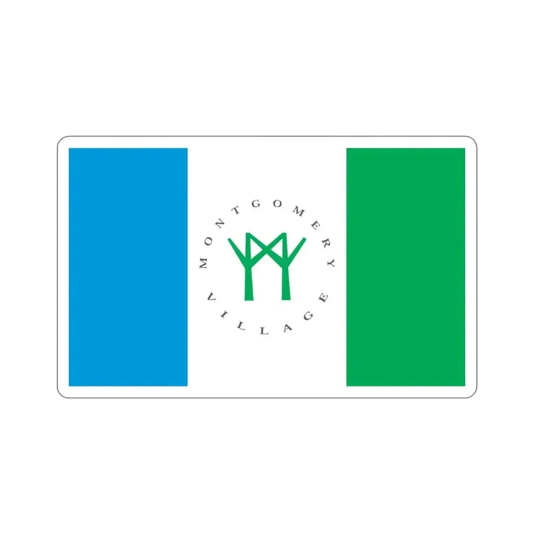 Flag of Montgomery Village Maryland USA STICKER Vinyl Die-Cut Decal - The Sticker Space