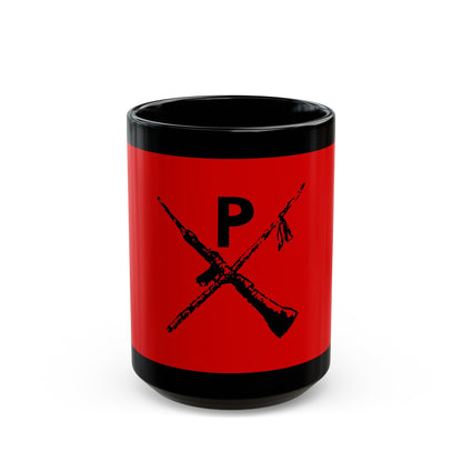 Flag of Montoneros - Black Coffee Mug-15oz-The Sticker Space