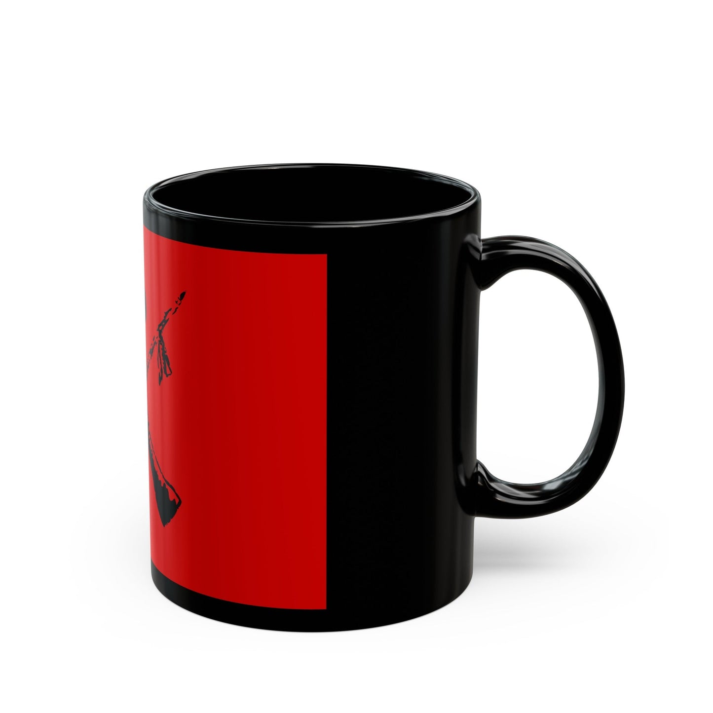 Flag of Montoneros - Black Coffee Mug-The Sticker Space