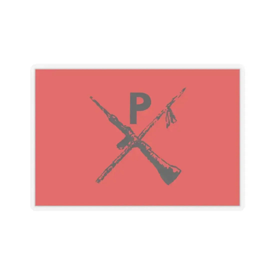 Flag of Montoneros - STICKER Vinyl Kiss-Cut Decal 2 Inch Transparent - The Sticker Space