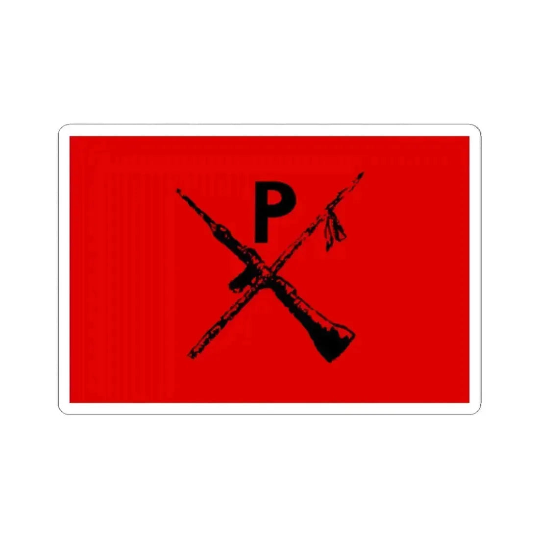 Flag of Montoneros - STICKER Vinyl Kiss-Cut Decal 2 Inch White - The Sticker Space