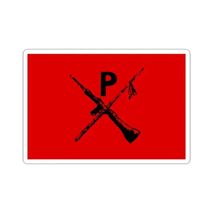 Flag of Montoneros - STICKER Vinyl Kiss-Cut Decal 3 Inch White - The Sticker Space