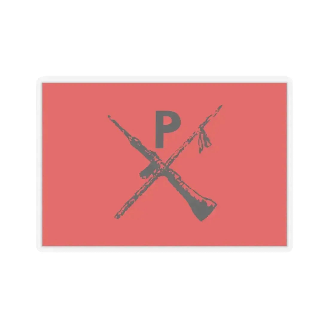 Flag of Montoneros - STICKER Vinyl Kiss-Cut Decal 6 Inch Transparent - The Sticker Space