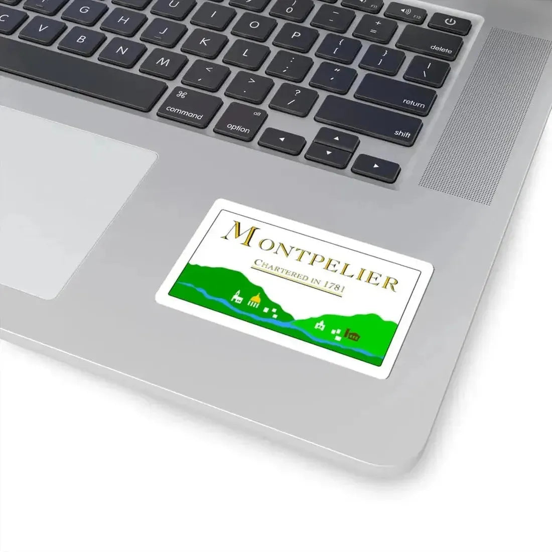 Flag of Montpelier Vermont 2000-2017 (United States) STICKER Vinyl Kiss-Cut Decal - The Sticker Space