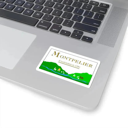Flag of Montpelier Vermont 2000-2017 (United States) STICKER Vinyl Kiss-Cut Decal - The Sticker Space
