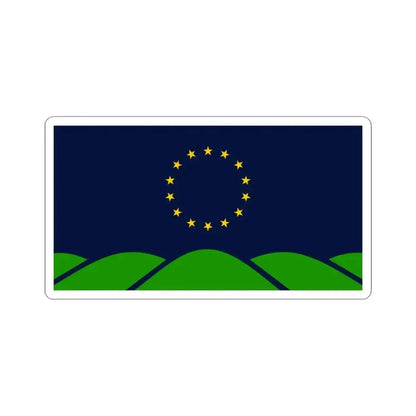 Flag of Montpelier Vermont (United States) STICKER Vinyl Kiss-Cut Decal 3 Inch White - The Sticker Space