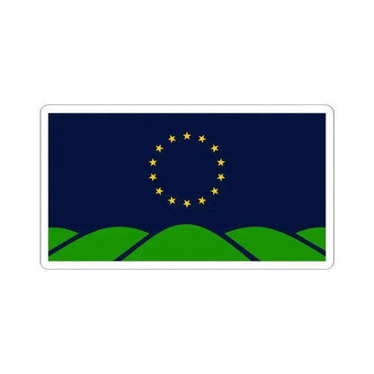 Flag of Montpelier Vermont (United States) STICKER Vinyl Kiss-Cut Decal 4 Inch White - The Sticker Space