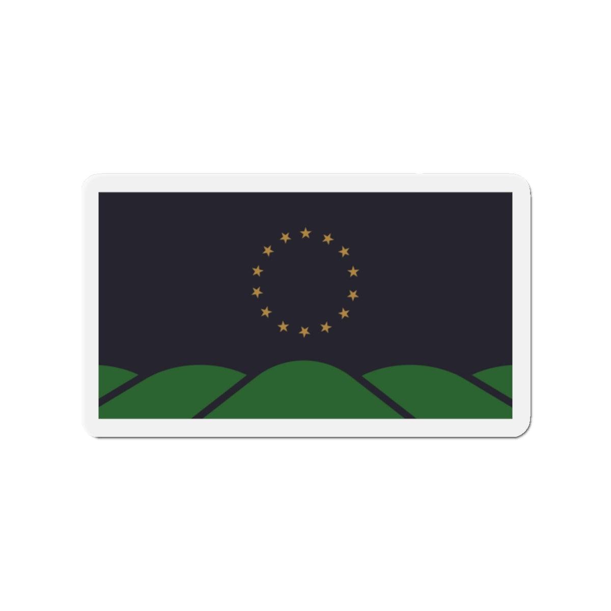 Flag of Montpelier VT - Die-Cut Magnet-2" x 2"-The Sticker Space