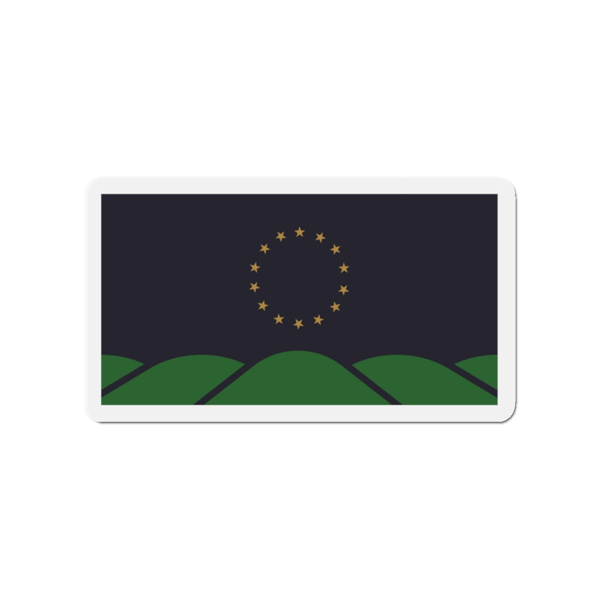 Flag of Montpelier VT - Die-Cut Magnet-3" x 3"-The Sticker Space