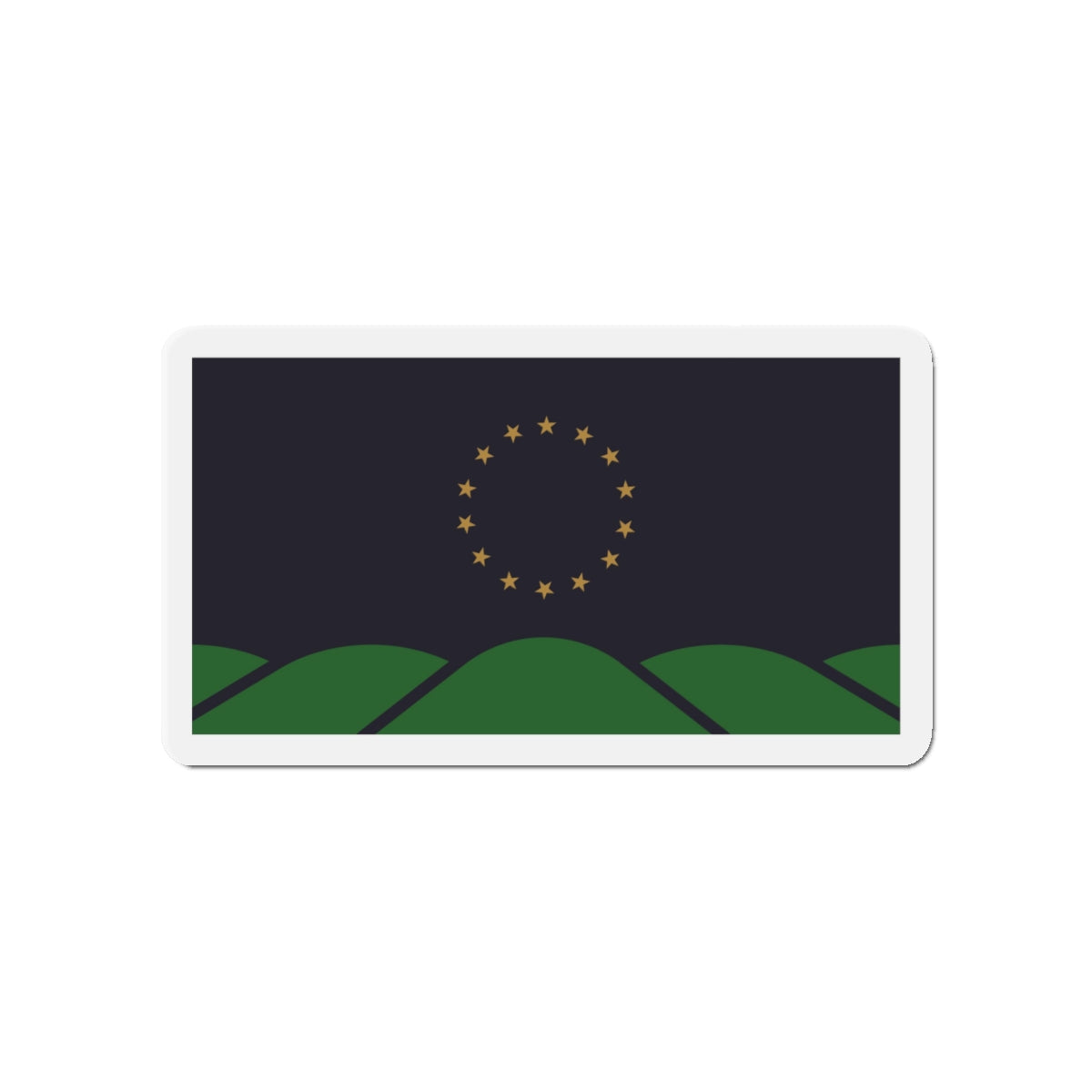 Flag of Montpelier VT - Die-Cut Magnet-4" x 4"-The Sticker Space