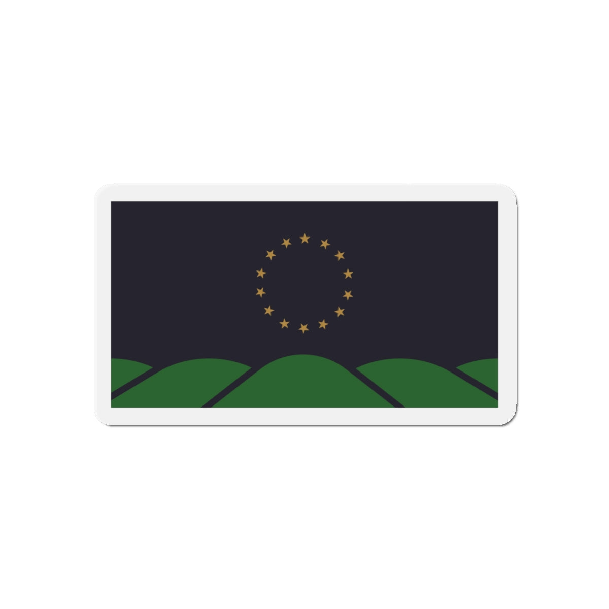 Flag of Montpelier VT - Die-Cut Magnet-5" x 5"-The Sticker Space