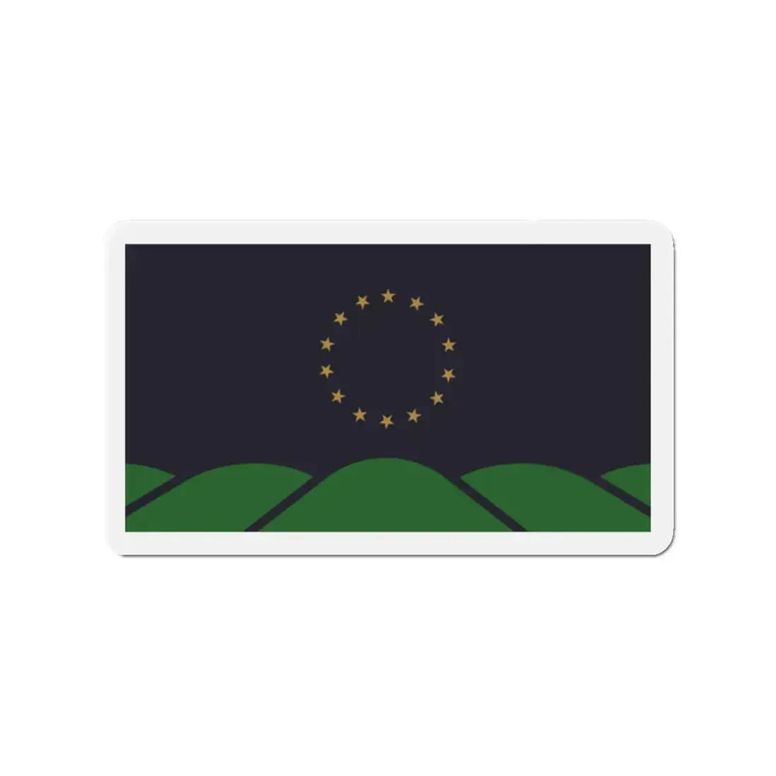Flag of Montpelier VT - Refrigerator Magnet 2 Inch - The Sticker Space