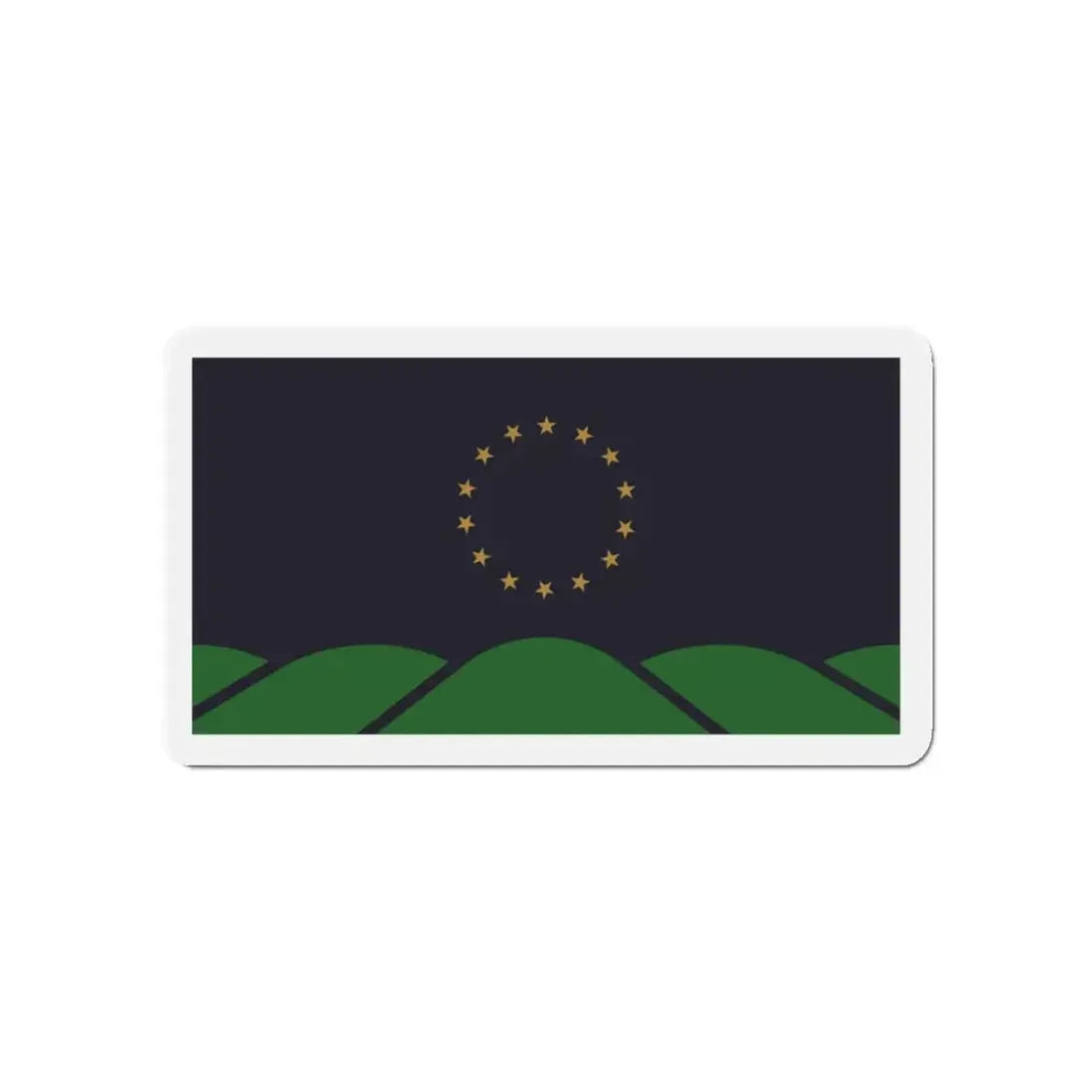 Flag of Montpelier VT - Refrigerator Magnet 4 Inch - The Sticker Space