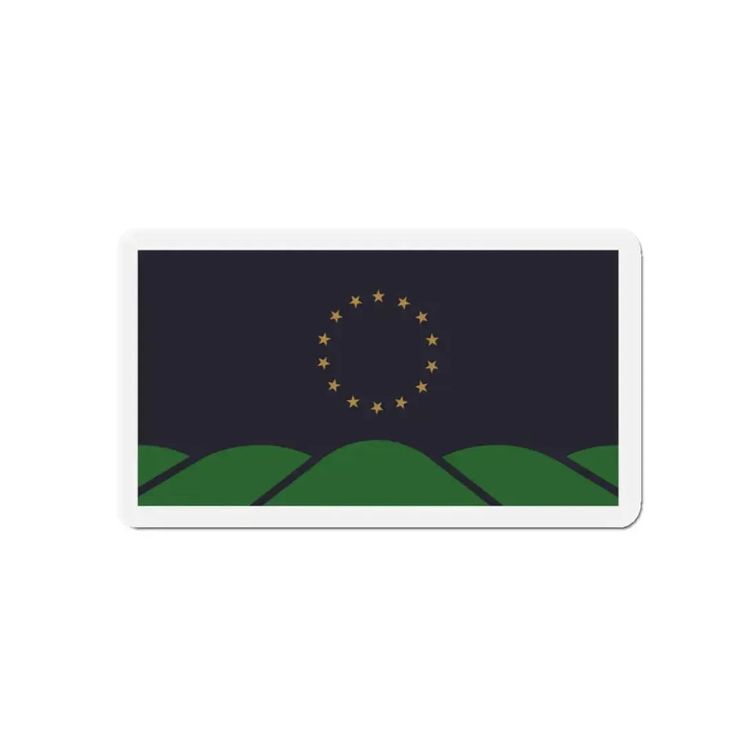 Flag of Montpelier VT - Refrigerator Magnet 5 Inch - The Sticker Space