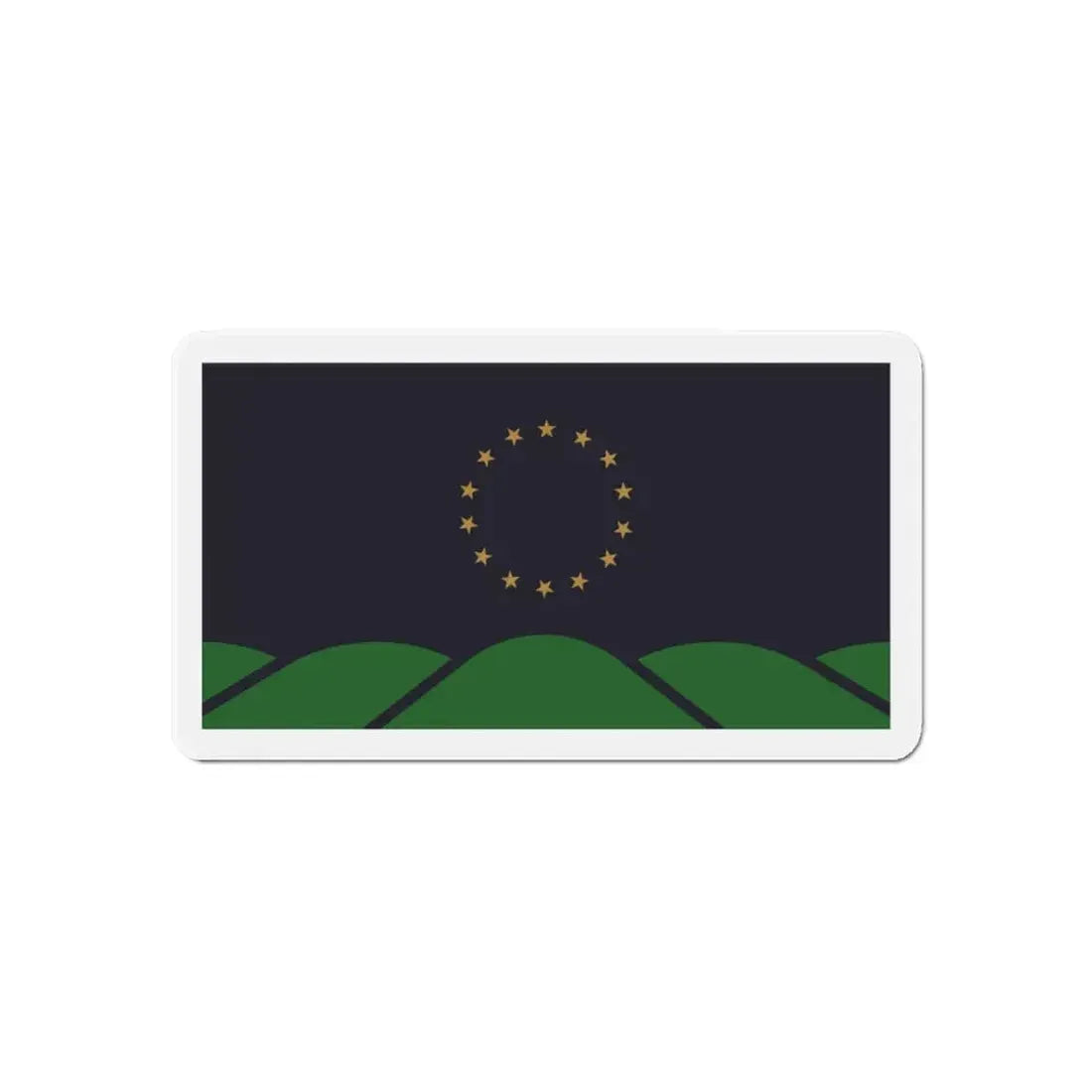 Flag of Montpelier VT - Refrigerator Magnet 6 Inch - The Sticker Space