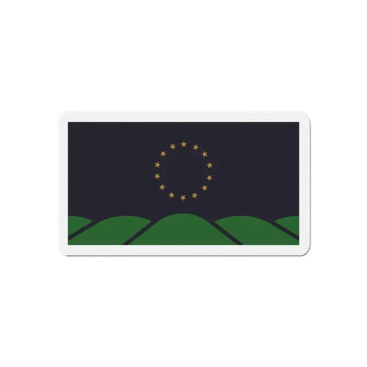 Flag of Montpelier VT - Refrigerator Magnet 6 Inch - The Sticker Space