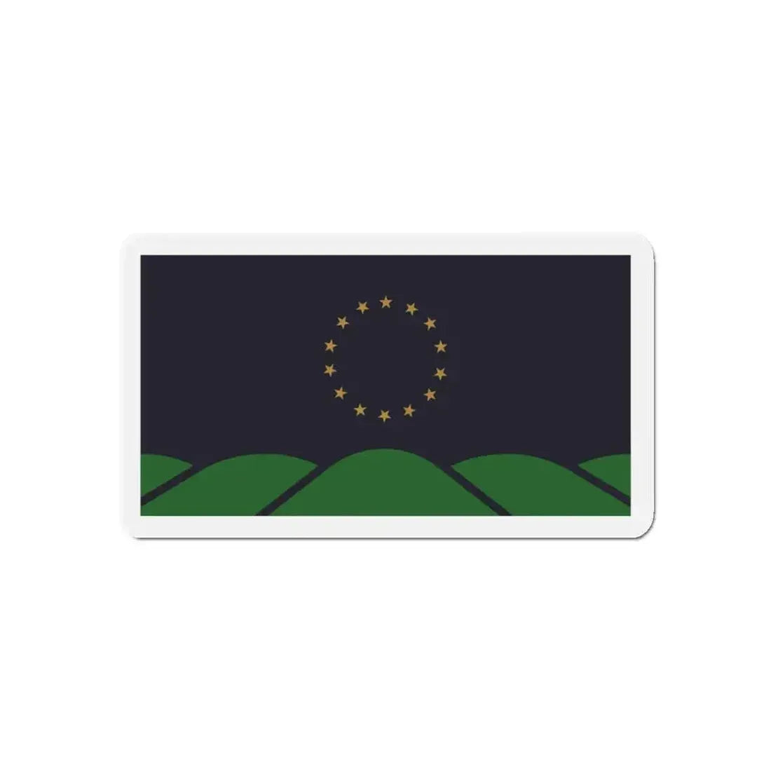 Flag of Montpelier VT - Refrigerator Magnet - The Sticker Space