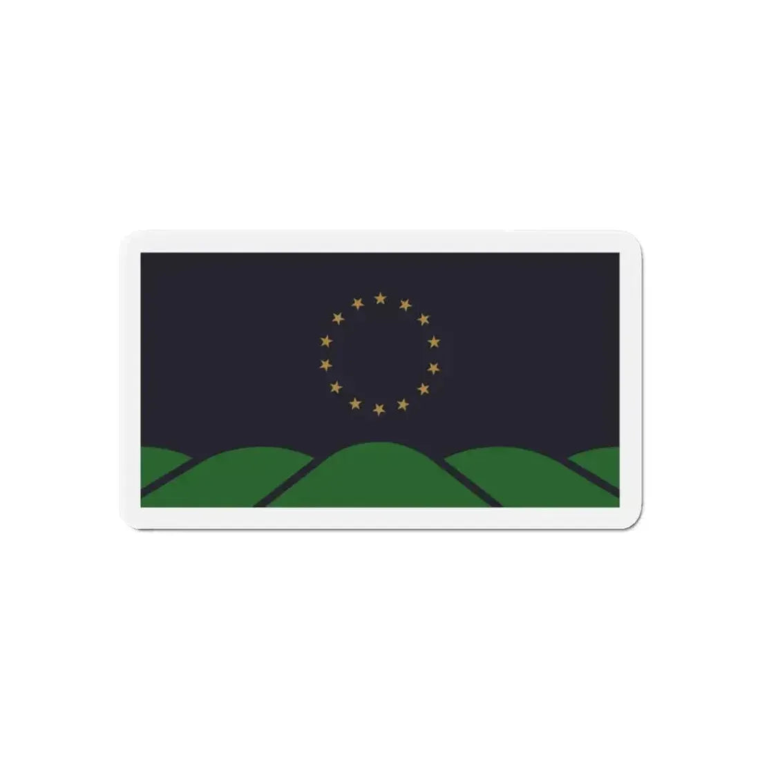 Flag of Montpelier VT - Refrigerator Magnet - The Sticker Space