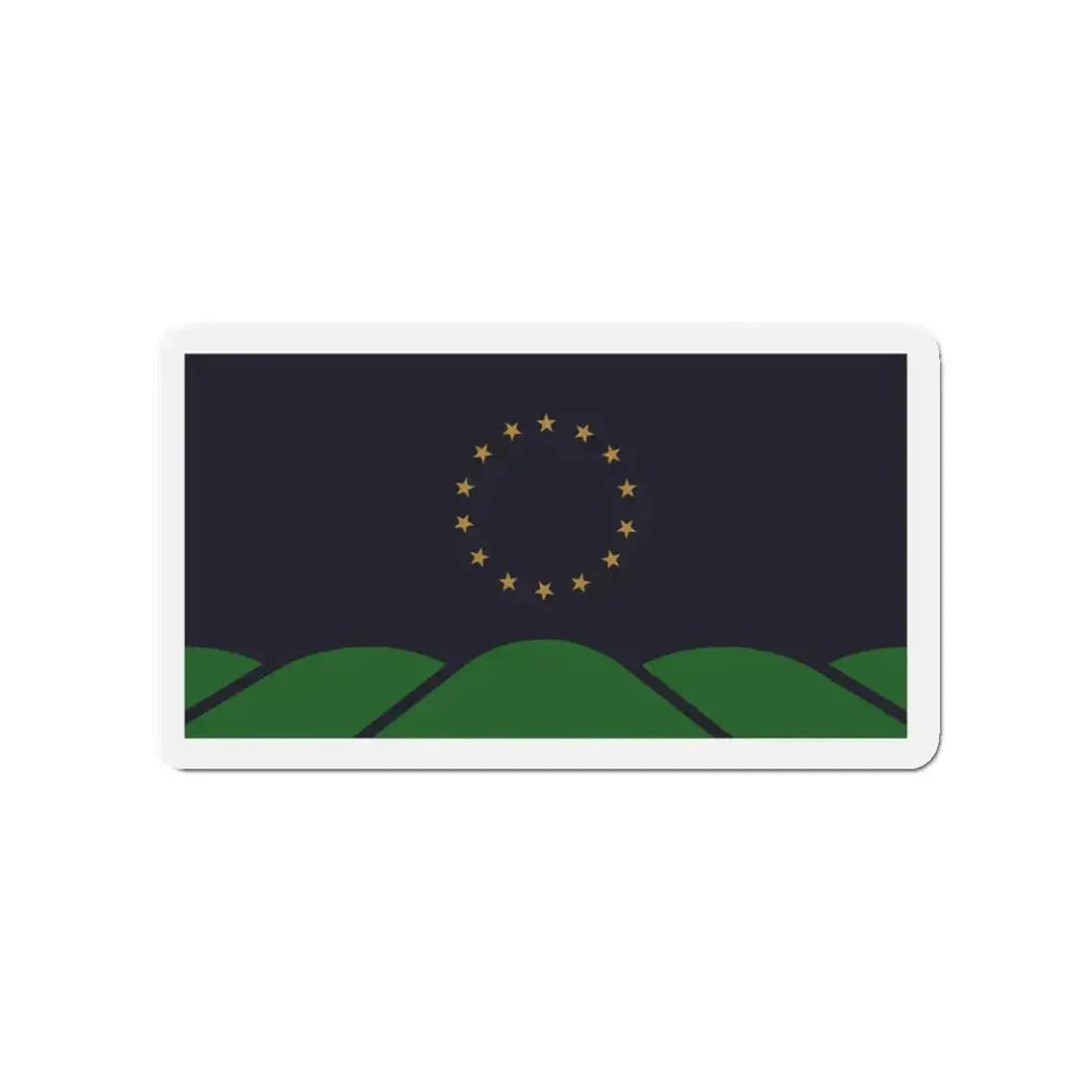 Flag of Montpelier VT - Refrigerator Magnet - The Sticker Space