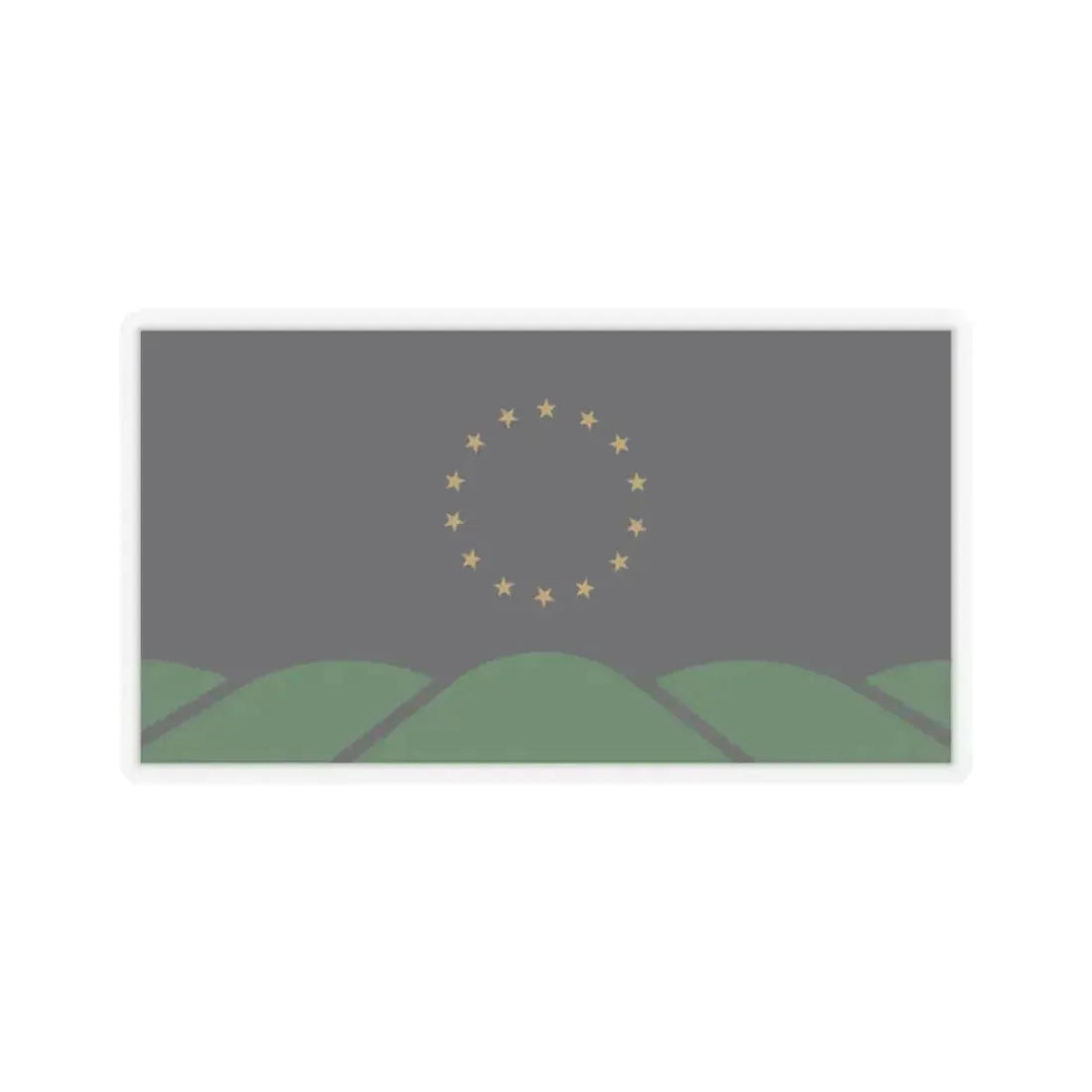 Flag of Montpelier, VT - STICKER Vinyl Kiss-Cut Decal 2 Inch Transparent - The Sticker Space