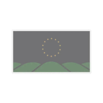 Flag of Montpelier, VT - STICKER Vinyl Kiss-Cut Decal 2 Inch Transparent - The Sticker Space